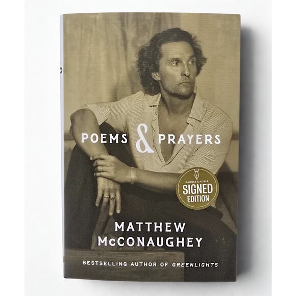 Poems & Prayers Matthew McConaughey Signed Hardcover 1st Edition BN Exclusive - Picture 3 of 11